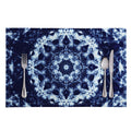 Blue Winter Mandala Print Placemat