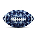 Blue Winter Mandala Print Rugby Ball