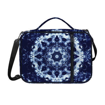 Blue Winter Mandala Print Shoulder Strap Bible Bag