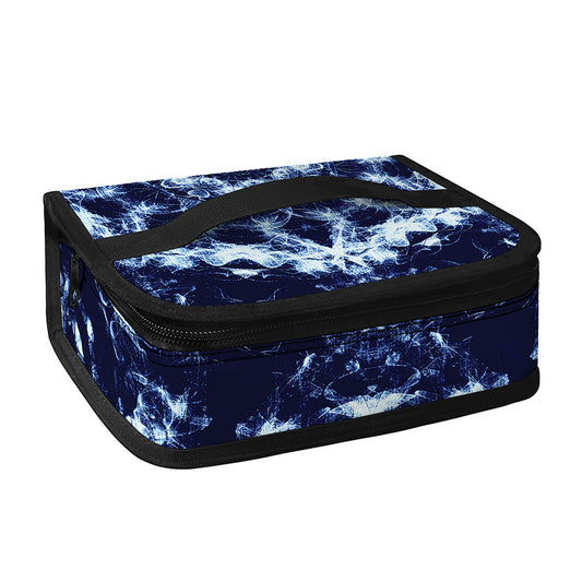 Blue Winter Mandala Print Small Lunch Bag