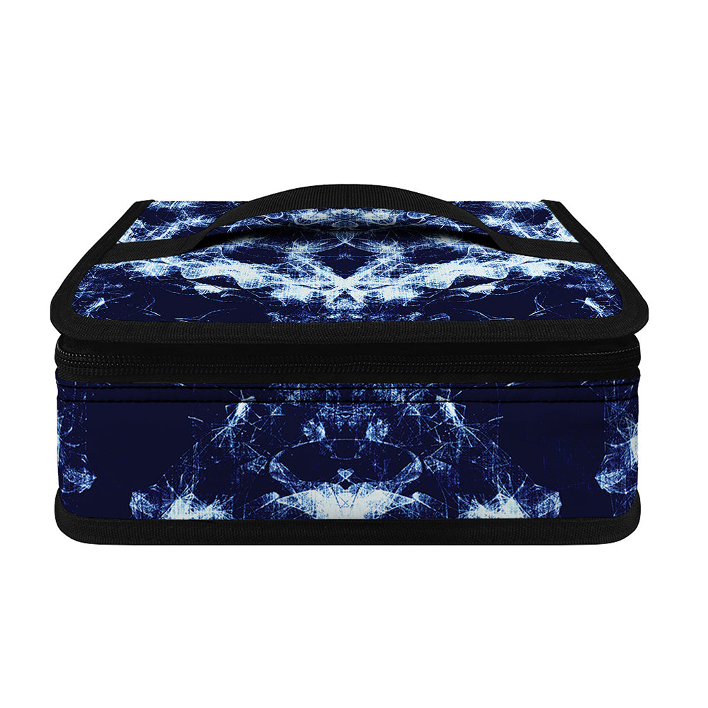 Blue Winter Mandala Print Small Lunch Bag