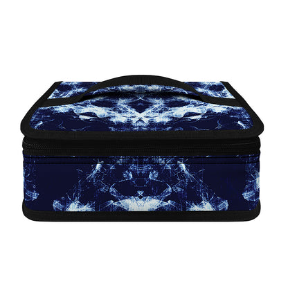Blue Winter Mandala Print Small Lunch Bag