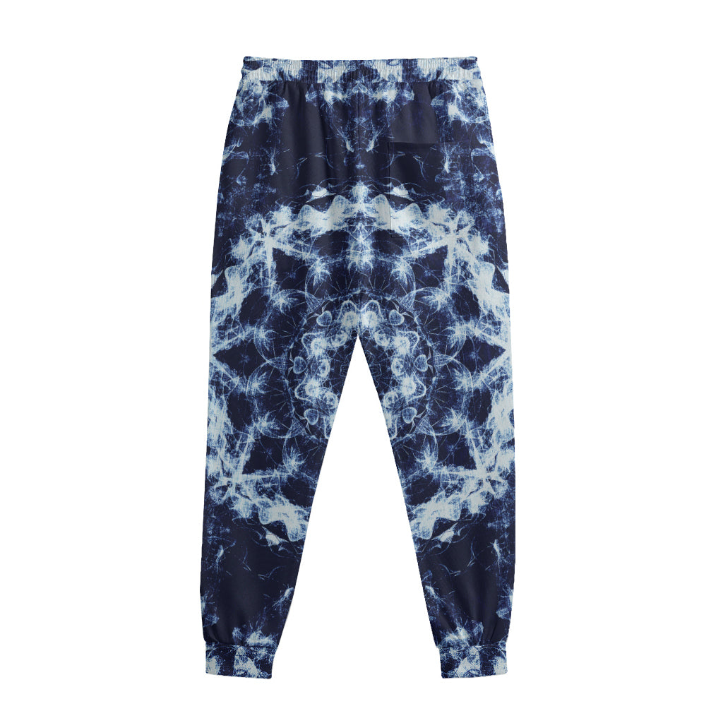 Blue Winter Mandala Print Sweatpants