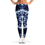 Blue Winter Mandala Print Women's Leggings