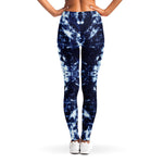 Blue Winter Mandala Print Women's Leggings