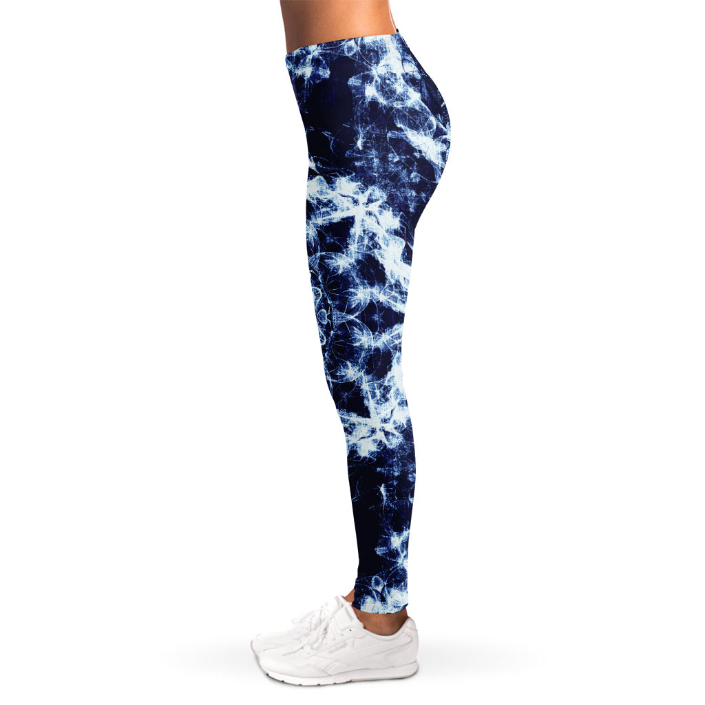 Blue Winter Mandala Print Women's Leggings