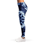 Blue Winter Mandala Print Women's Leggings