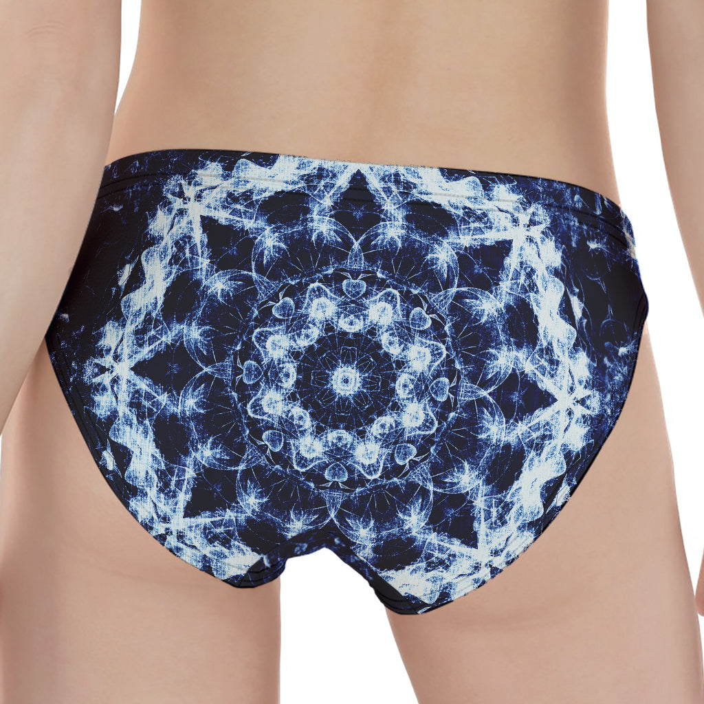 Blue Winter Mandala Print Women's Panties