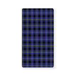 Blue Yellow And Black Plaid Print Baby Crib Sheet