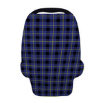 Blue Yellow And Black Plaid Print Baby Seat Cover