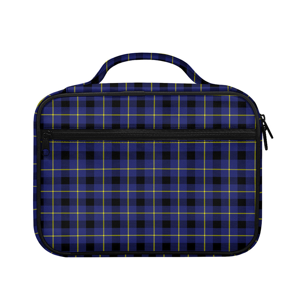 Blue Yellow And Black Plaid Print Briefcase Bible Bag