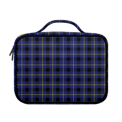 Blue Yellow And Black Plaid Print Briefcase Bible Bag