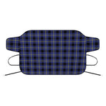 Blue Yellow And Black Plaid Print Car Windshield Snow Cover