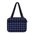 Blue Yellow And Black Plaid Print Double Strap Bible Bag