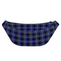 Blue Yellow And Black Plaid Print Fanny Pack