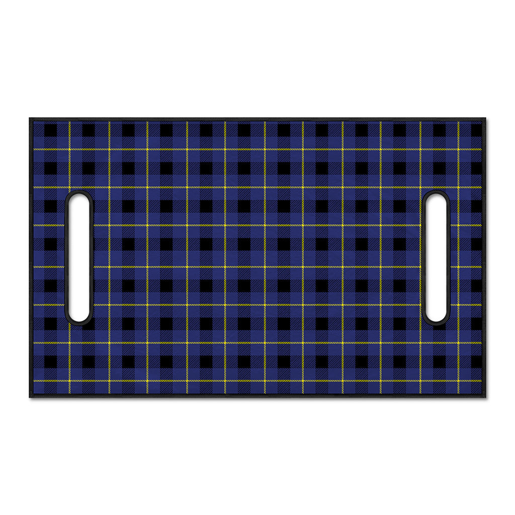 Blue Yellow And Black Plaid Print Golf Cart Seat Cover