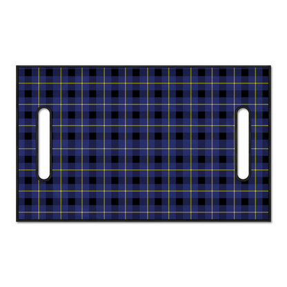 Blue Yellow And Black Plaid Print Golf Cart Seat Cover