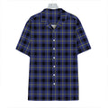 Blue Yellow And Black Plaid Print Hawaiian Shirt