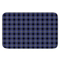 Blue Yellow And Black Plaid Print Indoor Door Mat