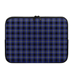 Blue Yellow And Black Plaid Print Laptop Sleeve