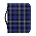 Blue Yellow And Black Plaid Print Leather Bible Cover