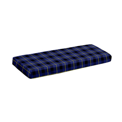 Blue Yellow And Black Plaid Print Piano Keyboard Cover