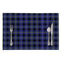 Blue Yellow And Black Plaid Print Placemat