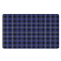 Blue Yellow And Black Plaid Print Polyester Doormat