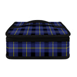 Blue Yellow And Black Plaid Print Small Lunch Bag