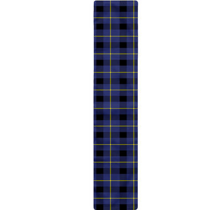 Blue Yellow And Black Plaid Print Table Runner