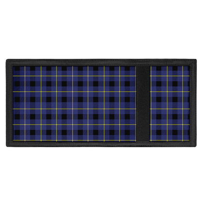 Blue Yellow And Black Plaid Print Trifold Wallet