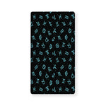 Blue Zodiac Symbols Pattern Print Baby Crib Sheet