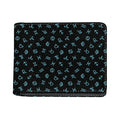 Blue Zodiac Symbols Pattern Print Bifold Wallet