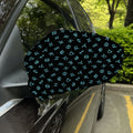 Blue Zodiac Symbols Pattern Print Car Side Mirror Covers