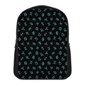 Blue Zodiac Symbols Pattern Print Casual Backpack