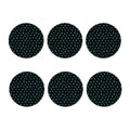 Blue Zodiac Symbols Pattern Print Coaster Set