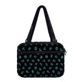 Blue Zodiac Symbols Pattern Print Double Strap Bible Bag