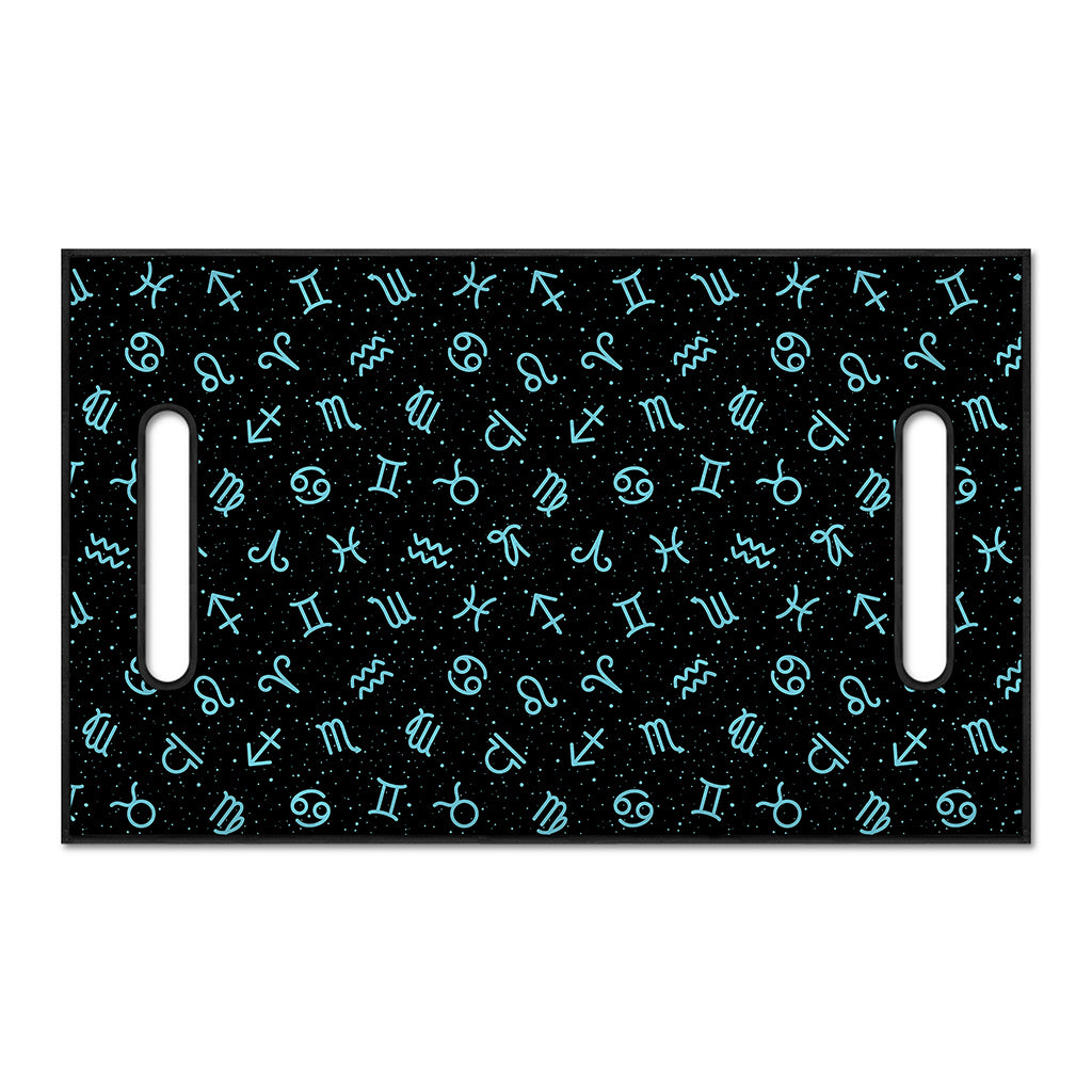 Blue Zodiac Symbols Pattern Print Golf Cart Seat Cover