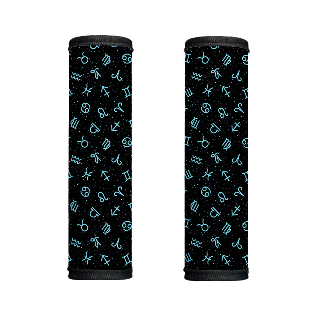 Blue Zodiac Symbols Pattern Print Handle Covers