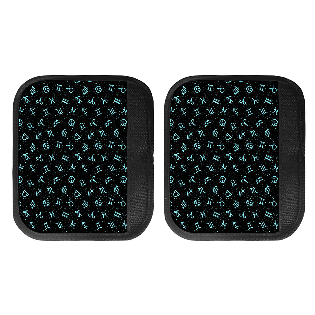 Blue Zodiac Symbols Pattern Print Handle Covers