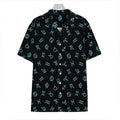 Blue Zodiac Symbols Pattern Print Hawaiian Shirt