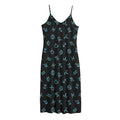 Blue Zodiac Symbols Pattern Print Jersey Midi Cami Dress