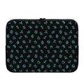 Blue Zodiac Symbols Pattern Print Laptop Sleeve