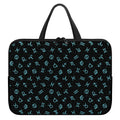 Blue Zodiac Symbols Pattern Print Laptop Sleeve With Handle