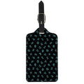 Blue Zodiac Symbols Pattern Print Luggage Tag