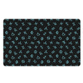 Blue Zodiac Symbols Pattern Print Polyester Doormat