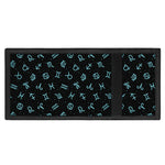 Blue Zodiac Symbols Pattern Print Trifold Wallet