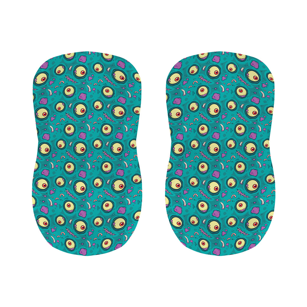 Blue Zombie Pattern Print Bar Stool Covers