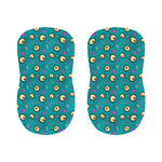 Blue Zombie Pattern Print Bar Stool Covers