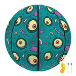 Blue Zombie Pattern Print Basketball